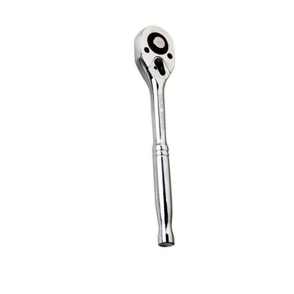 Quick Release Ratchet Handle 1/4 inch 3/8 inch 1/2 inch Drive Reversible Socket Wrench - 12x150x27mm V528-RATCHETWRENCH-1-4-889338