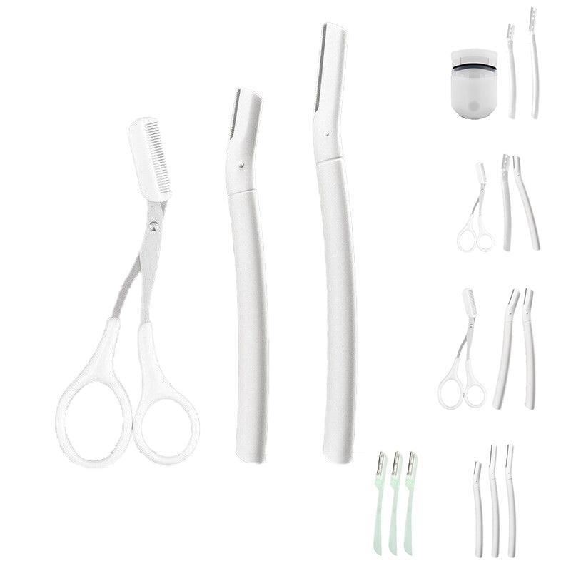 3Pcs Eyebrow Razor Set Facial Trimmer Shaver Blade Hair Remover Beauty Tool - 3X Eyebrow Razor-Light Green V528-RAZOR-LIGHTGREEN-716295