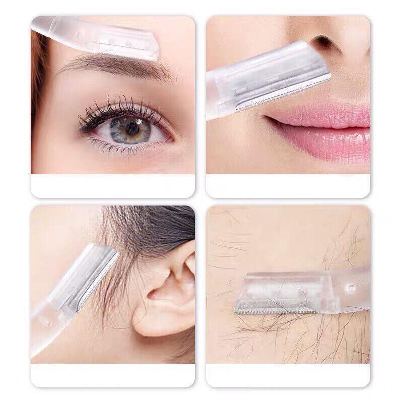 3Pcs Eyebrow Razor Set Facial Trimmer Shaver Blade Hair Remover Beauty Tool - 3X Eyebrow Razor-Light Green V528-RAZOR-LIGHTGREEN-716295