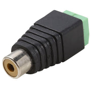 2/4 Pair Speaker Wire cable to female & male RCA Adapter Connector Jack Plug LED - 2 PAIRS V528-RCAADAPTERJACK-2PAIRS-476475