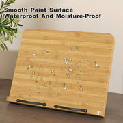 Wooden Adjustable Reading Stand Multifunctional Book Holder Bracket for Desk - Small V528-READING-STAND-S-503674
