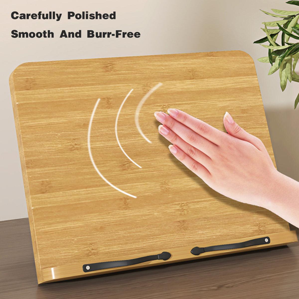Wooden Adjustable Reading Stand Multifunctional Book Holder Bracket for Desk - Small V528-READING-STAND-S-503674