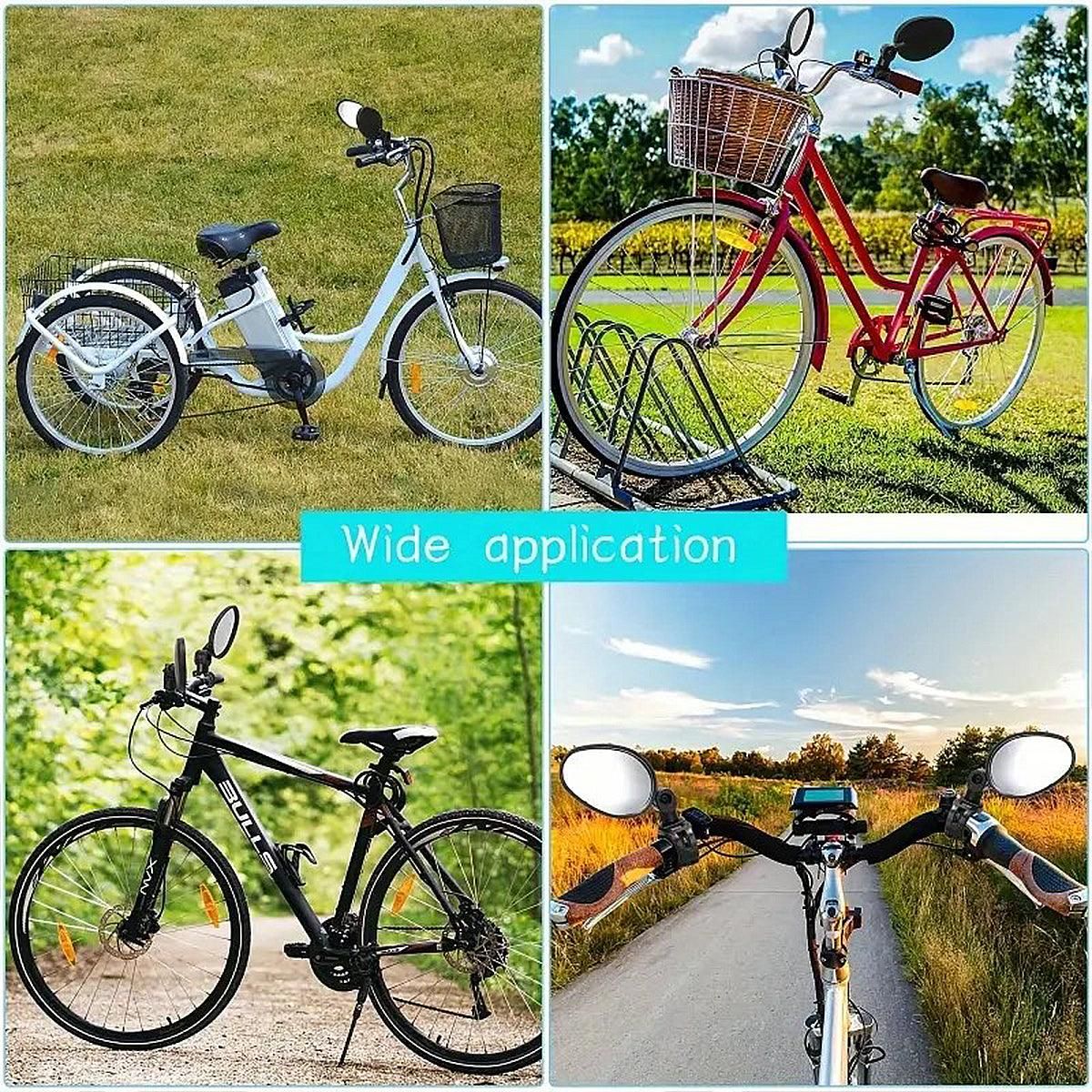 2pcs Bike Rear View Mirrors Adjustable Mountain Bike Handlebar Mirrors Cycling V528-REARVIEW-2PCS-627979
