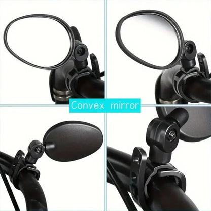 2pcs Bike Rear View Mirrors Adjustable Mountain Bike Handlebar Mirrors Cycling V528-REARVIEW-2PCS-627979