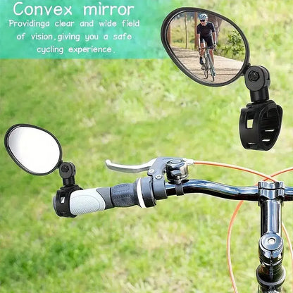 2pcs Bike Rear View Mirrors Adjustable Mountain Bike Handlebar Mirrors Cycling V528-REARVIEW-2PCS-627979