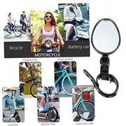 2pcs Bike Rear View Mirrors Adjustable Mountain Bike Handlebar Mirrors Cycling V528-REARVIEW-2PCS-627979