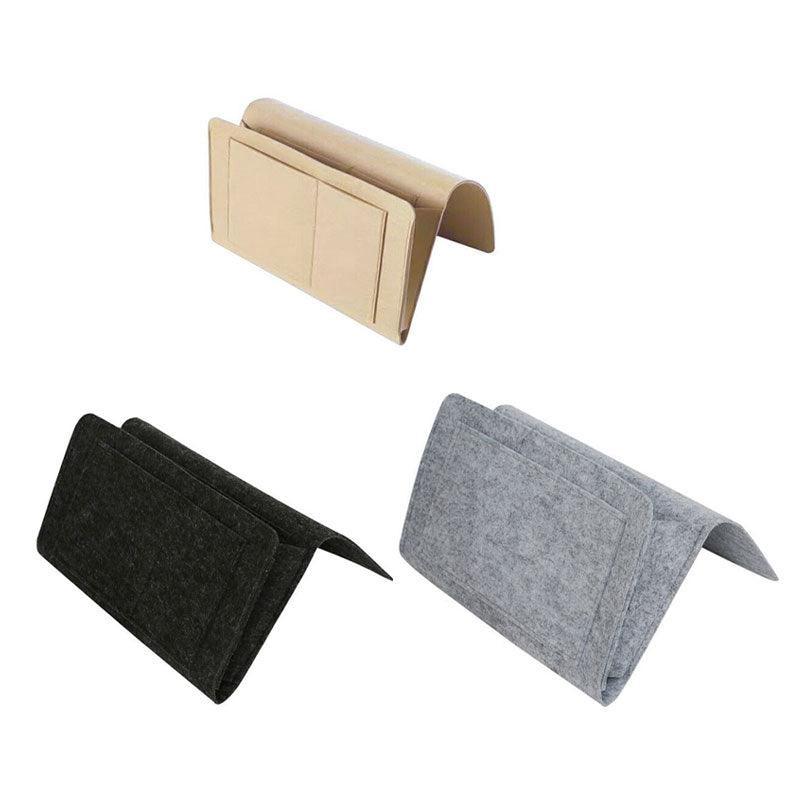 Bedside Storage Caddy Hanging Organizer Pocket Bag for Phone Remote Book - Grey V528-RECEIVEBAG-GREY-44009