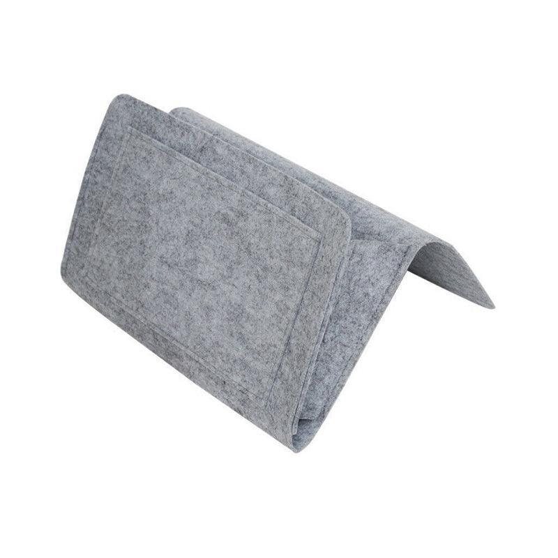 Bedside Storage Caddy Hanging Organizer Pocket Bag for Phone Remote Book - Grey V528-RECEIVEBAG-GREY-44009
