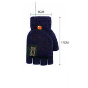 USB Heated Half Finger Gloves Winter Warm Knitted Gloves for Typing and Office Use - Green V528-RECHARGEABLEMITTEN-GREEN-137337