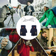 USB Heated Half Finger Gloves Winter Warm Knitted Gloves for Typing and Office Use - Green V528-RECHARGEABLEMITTEN-GREEN-137337
