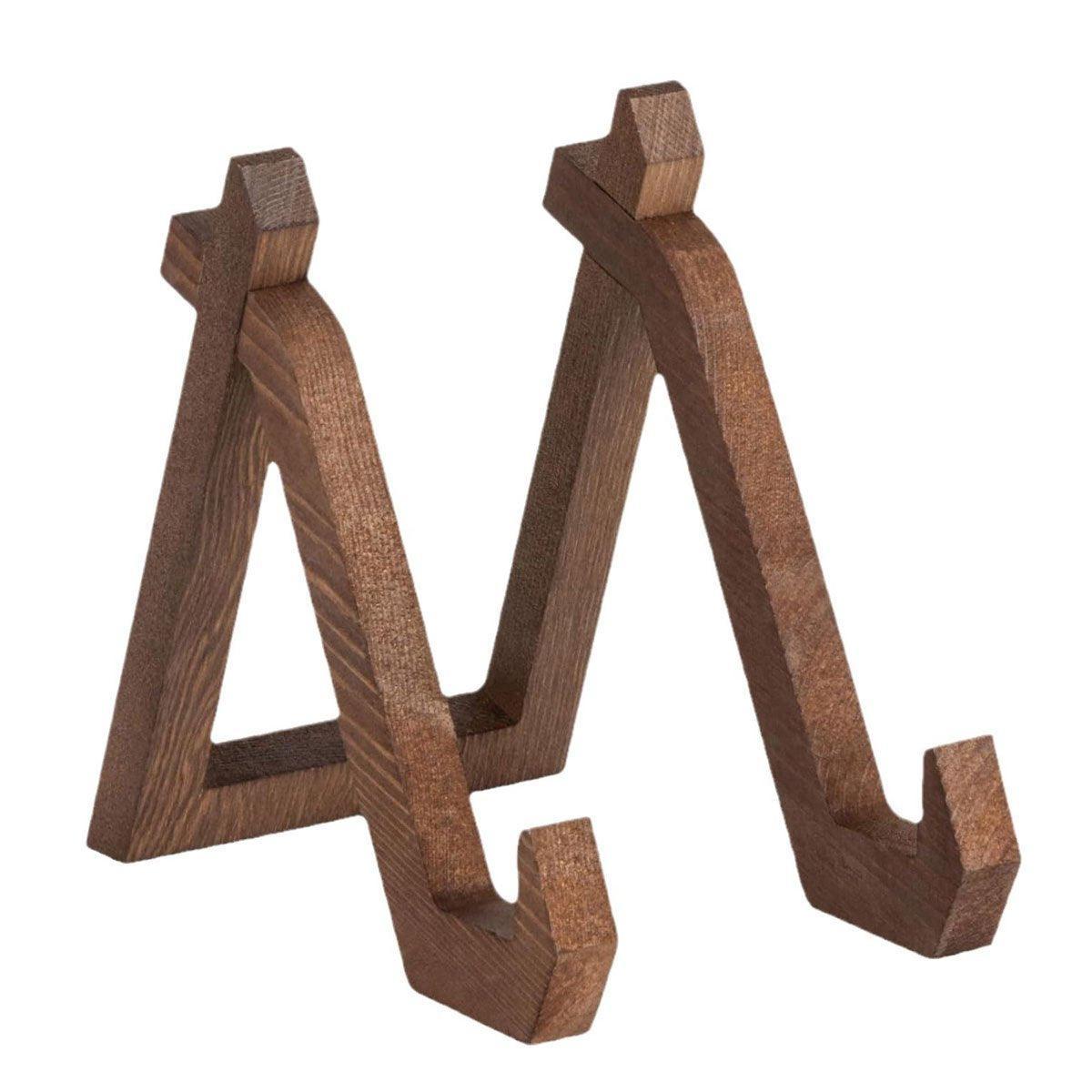 Wooden Recipe Stand Menu Display Holder Family Record Poster Stand Base Rack V528-RECORD-STAND-BROWN-570461