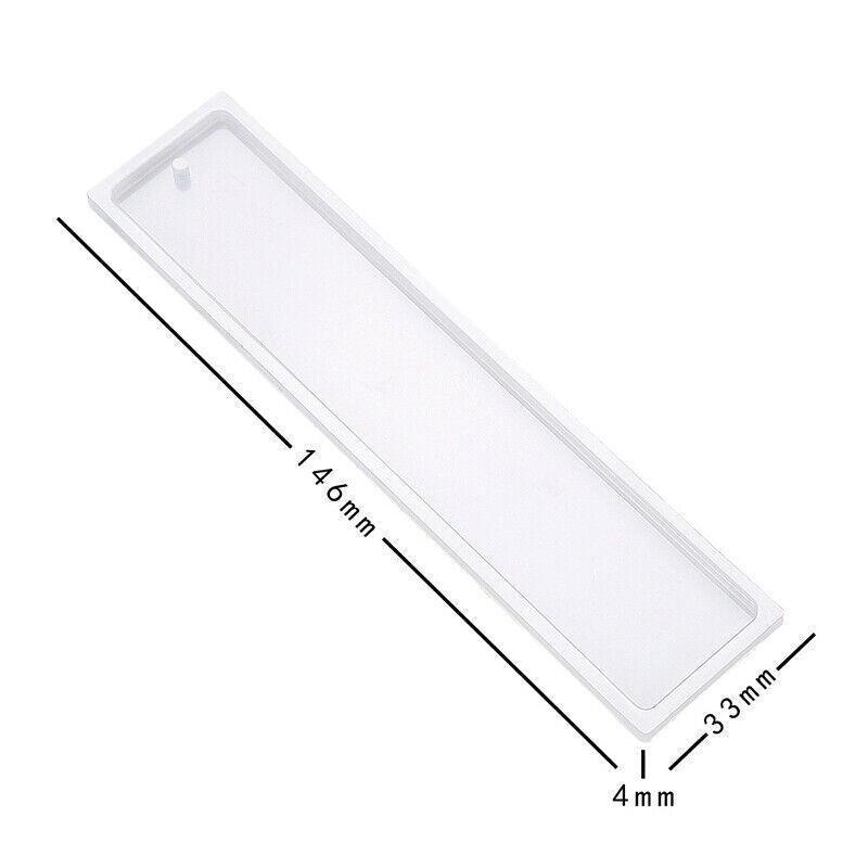 5PCS Silicone Bookmark Mould Rectangle Resin Craft Making Tool for DIY Projects V528-RECTANGULARMOLD-5PCS-99176