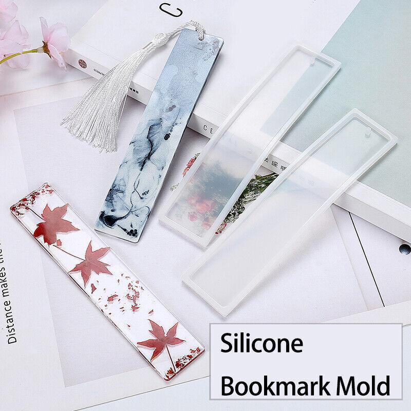 5PCS Silicone Bookmark Mould Rectangle Resin Craft Making Tool for DIY Projects V528-RECTANGULARMOLD-5PCS-99176