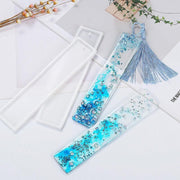 5PCS Silicone Bookmark Mould Rectangle Resin Craft Making Tool for DIY Projects V528-RECTANGULARMOLD-5PCS-99176