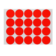 Red Assorted Sizes Colour Sticker Dots Adhesive Round Labels Circular Spot Scrapbook - 100mm*2 Dots V528-RED-100MM-2DOTS84963