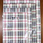50x Reusable Plastic Tote Bag Eco Friendly Shopping Bags Durable Large Capacity - Red-Black 37*30*8cm V528-RED-BLACK-30-4-4-50PCS-756544