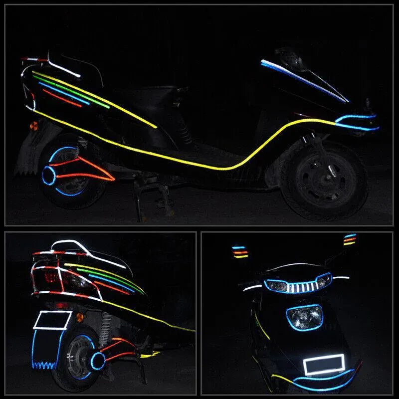 8m Reflective Tape for Bikes Cars Motorcycles Waterproof High Visibility Strip - Blue V528-REFLECTIVETAPE-BLUE-472593