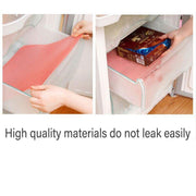 4PCS Cuttable Kitchen Anti-slip Mat Anti-fouling Refrigerator Drawer Liner Mat - Orange V528-REFRIGERATOR-MAT-4PCS-ORANGE-352431