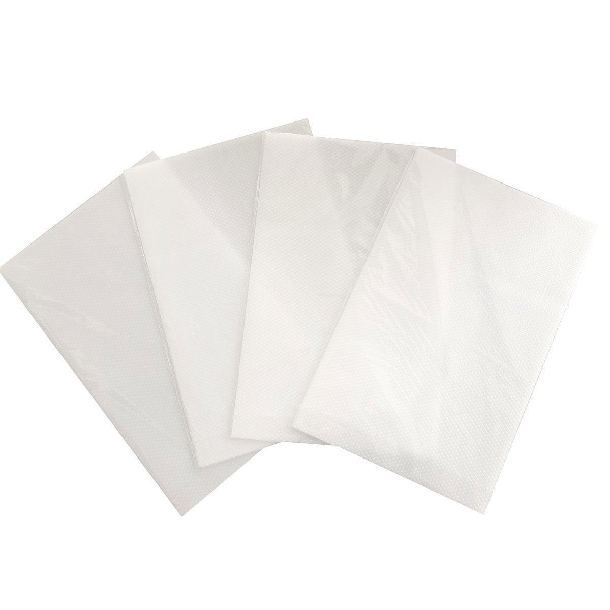 4PCS Cuttable Kitchen Anti-slip Mat Anti-fouling Refrigerator Drawer Liner Mat - White V528-REFRIGERATOR-MAT-4PCS-WHITE-411716
