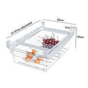 2PCS Adjustable Fridge Drawer Storage Box Under Shelf Refrigerator Organizer V528-REFRIGERATORDRAWER-2PCS-454199