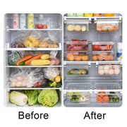 2PCS Adjustable Fridge Drawer Storage Box Under Shelf Refrigerator Organizer V528-REFRIGERATORDRAWER-2PCS-454199