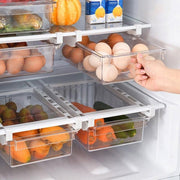 2PCS Adjustable Fridge Drawer Storage Box Under Shelf Refrigerator Organizer V528-REFRIGERATORDRAWER-2PCS-454199
