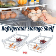 2PCS Adjustable Fridge Drawer Storage Box Under Shelf Refrigerator Organizer V528-REFRIGERATORDRAWER-2PCS-454199