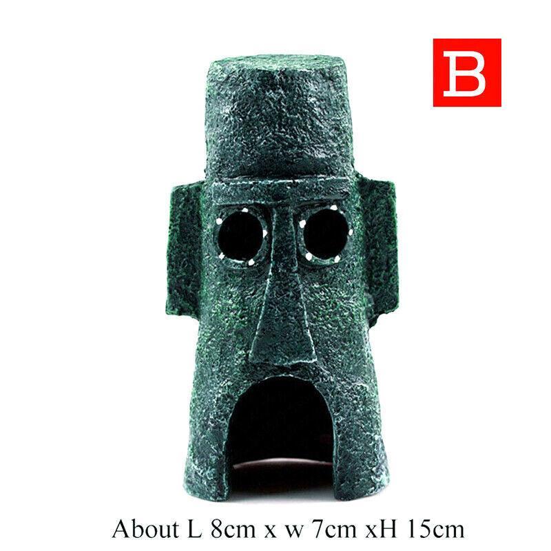 For Alien Spongebob Pineapple House Hole Fish Tank Decoration Aquarium Ornament - Plankton House V528-REFUGE-HOUSE-235755