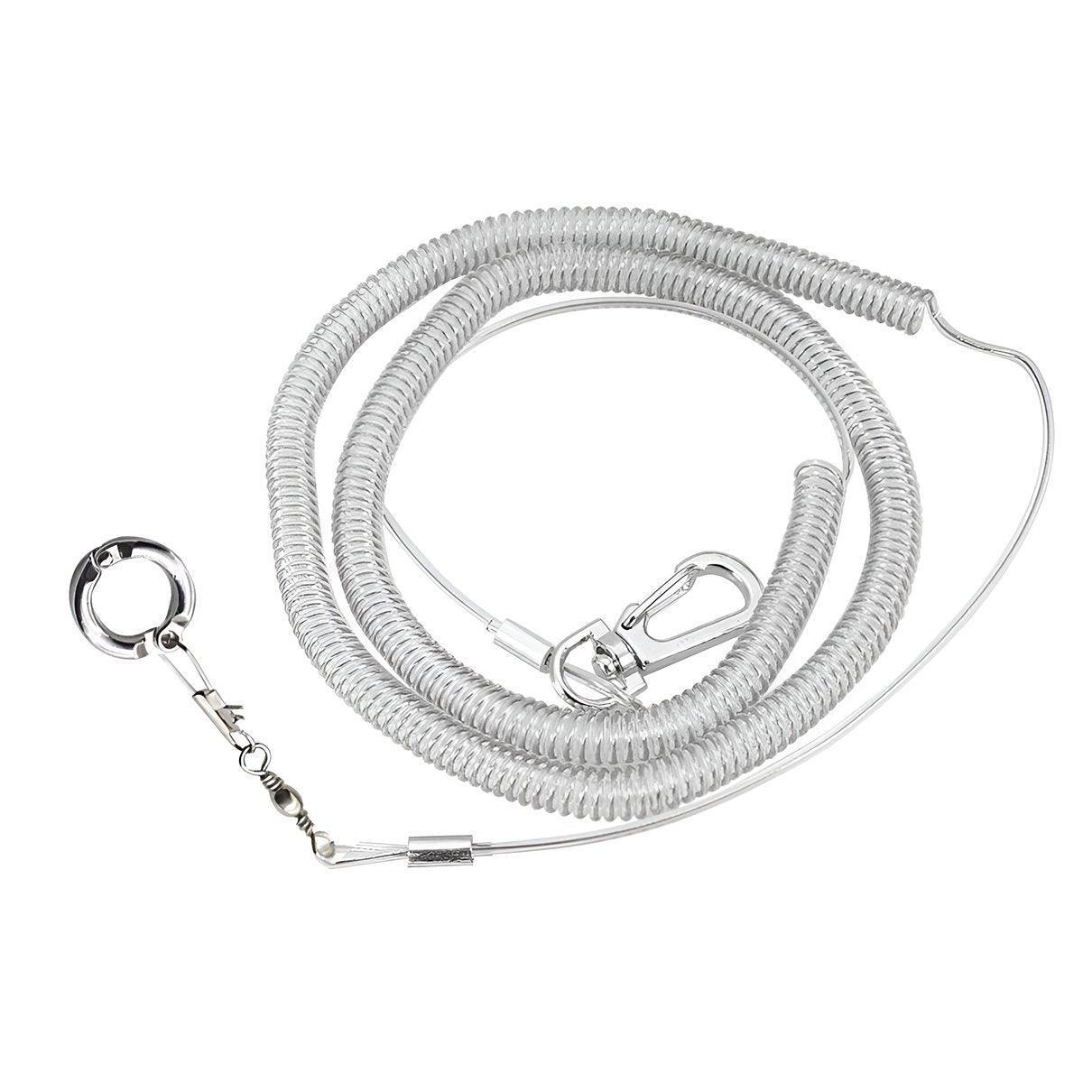 Parrot Leg Ring Anti Slip Bird Anklet Elastic Rope with Alloy Fasteners Supplies - 5mm V528-RELEASE-ROPE-5-853374