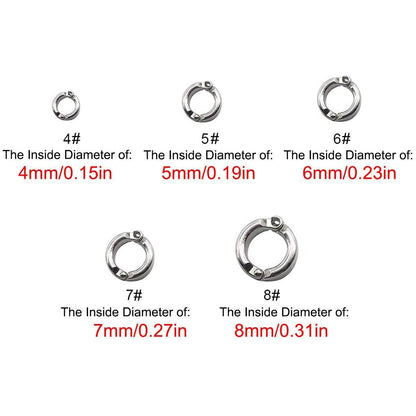 Parrot Leg Ring Anti Slip Bird Anklet Elastic Rope with Alloy Fasteners Supplies - 8mm V528-RELEASE-ROPE-8-567157