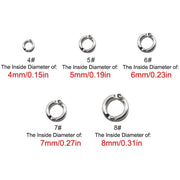 Parrot Leg Ring Anti Slip Bird Anklet Elastic Rope with Alloy Fasteners Supplies - 8mm