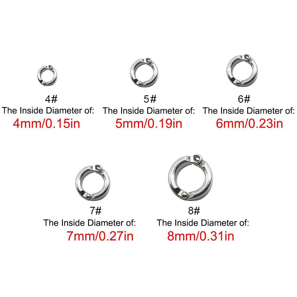 Parrot Leg Ring Anti Slip Bird Anklet Elastic Rope with Alloy Fasteners Supplies - 8mm