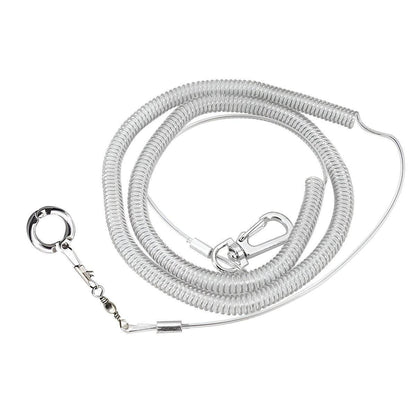 Parrot Leg Ring Anti Slip Bird Anklet Elastic Rope with Alloy Fasteners Supplies - 8mm V528-RELEASE-ROPE-8-567157