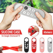 Silicone Case Protective Cover Shell For Google Chromecast Tv 2020 Voice Remote - Grey V528-REMOTECONTROL-SILVER-4561