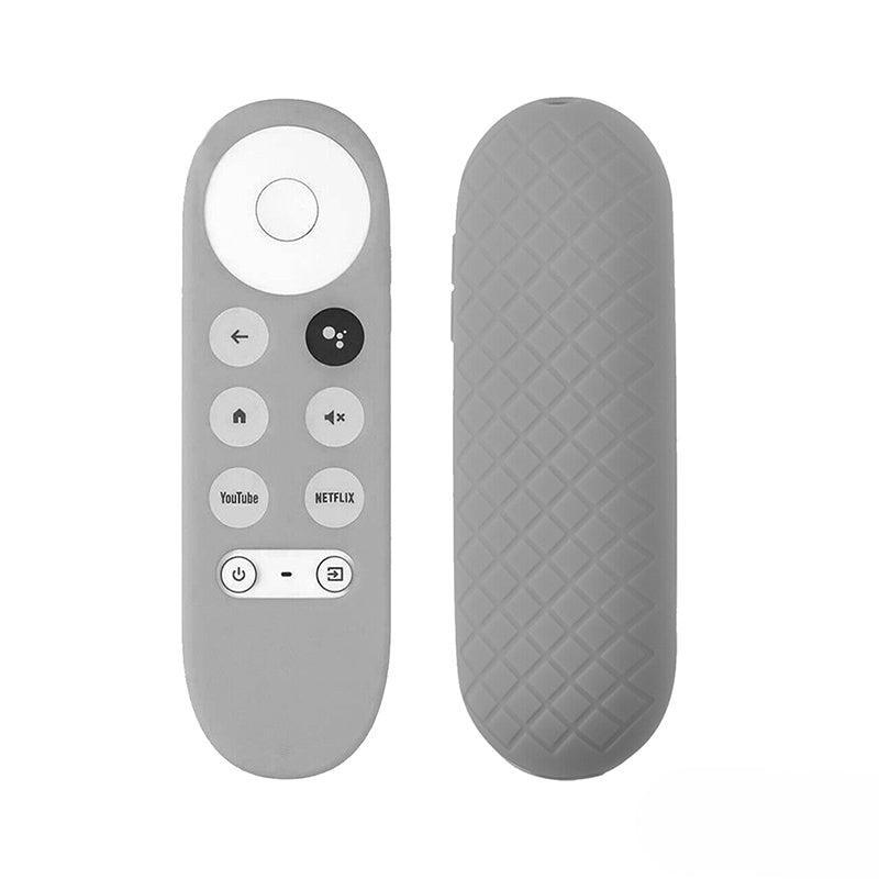 Silicone Case Protective Cover Shell For Google Chromecast Tv 2020 Voice Remote - Grey V528-REMOTECONTROL-SILVER-4561
