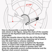 Bicycle Cassette Flywheel Removal Tool Special Wrench for Repair Maintenance V528-REMOVAL-WRENCH-768057