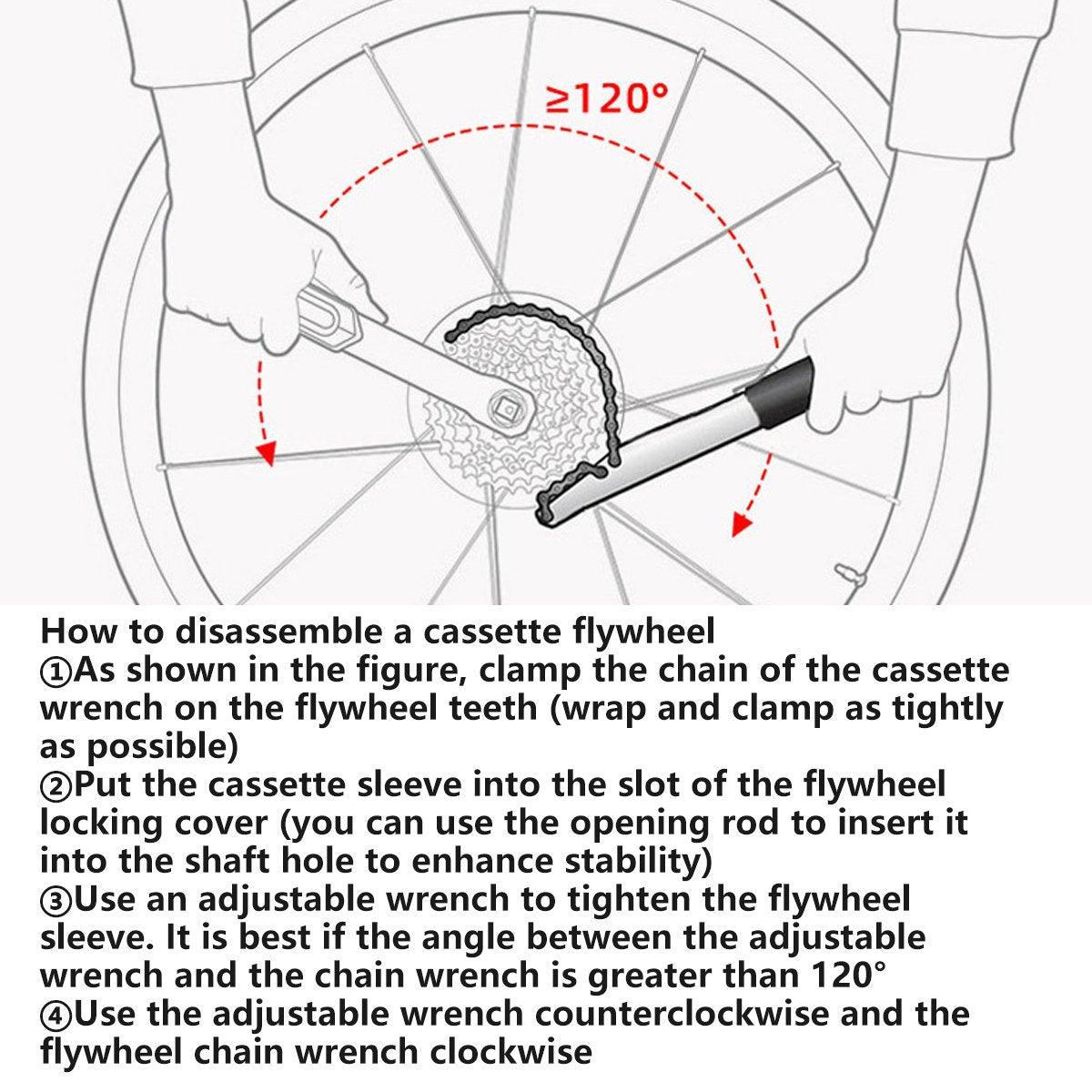 Bicycle Cassette Flywheel Removal Tool Special Wrench for Repair Maintenance V528-REMOVAL-WRENCH-768057