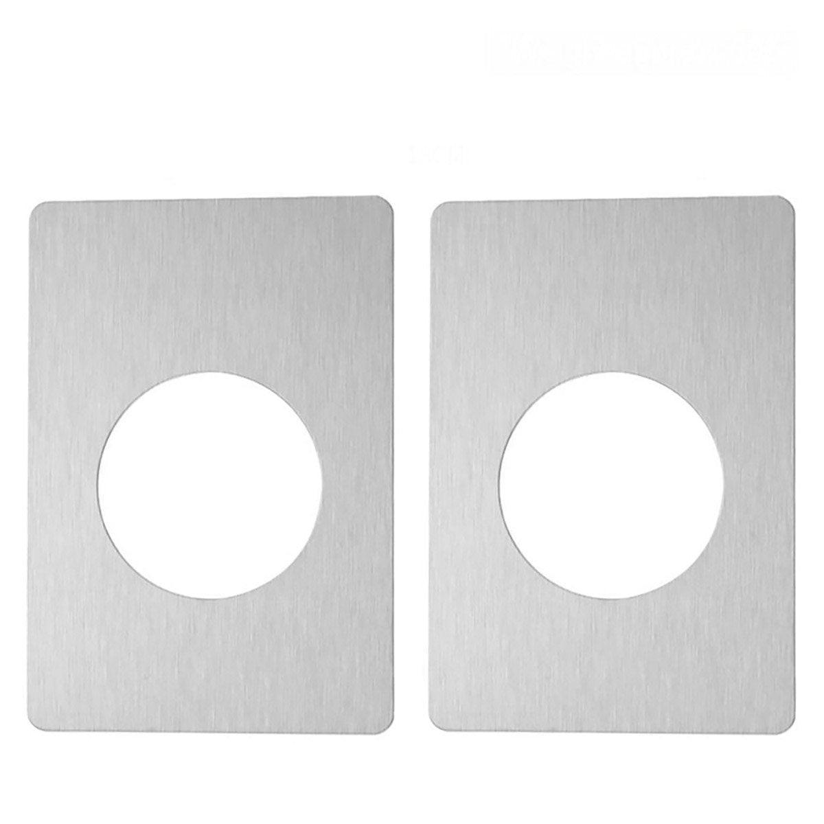 Spherical Lock Repair Plate Set Circular Door Lock Fixing Kit 2 Pieces Metal V528-REPAIR-TABLETS-2PCS-149598