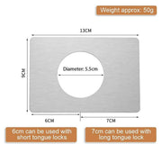 Spherical Lock Repair Plate Set Circular Door Lock Fixing Kit 2 Pieces Metal V528-REPAIR-TABLETS-2PCS-149598