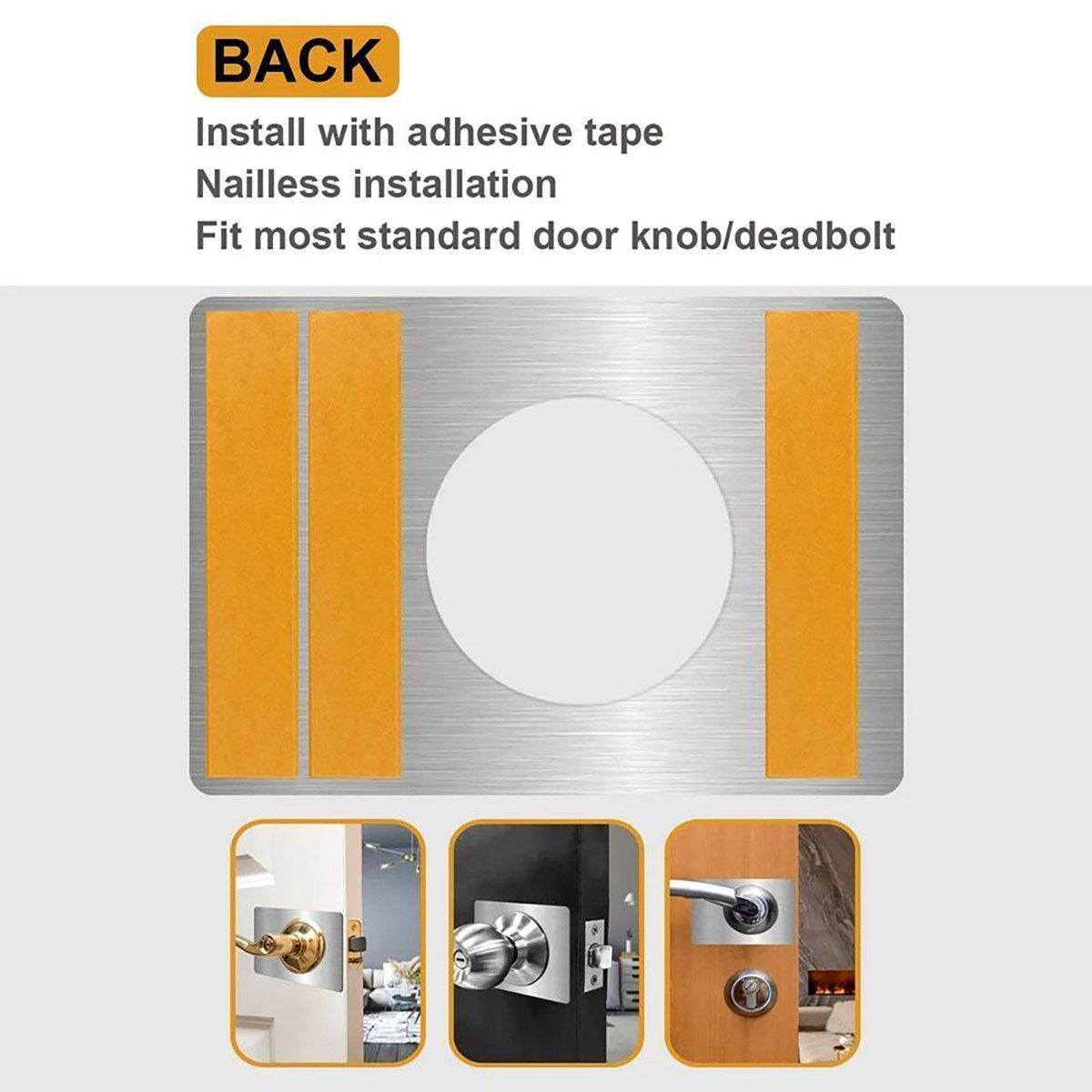 Spherical Lock Repair Plate Set Circular Door Lock Fixing Kit 2 Pieces Metal V528-REPAIR-TABLETS-2PCS-149598