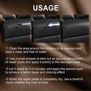 dvanced Leather Repair Gel Kit Filler for Sofa Auto Interior and Scratch Restoration - White V528-REPAIRGEL-WHITE-988235