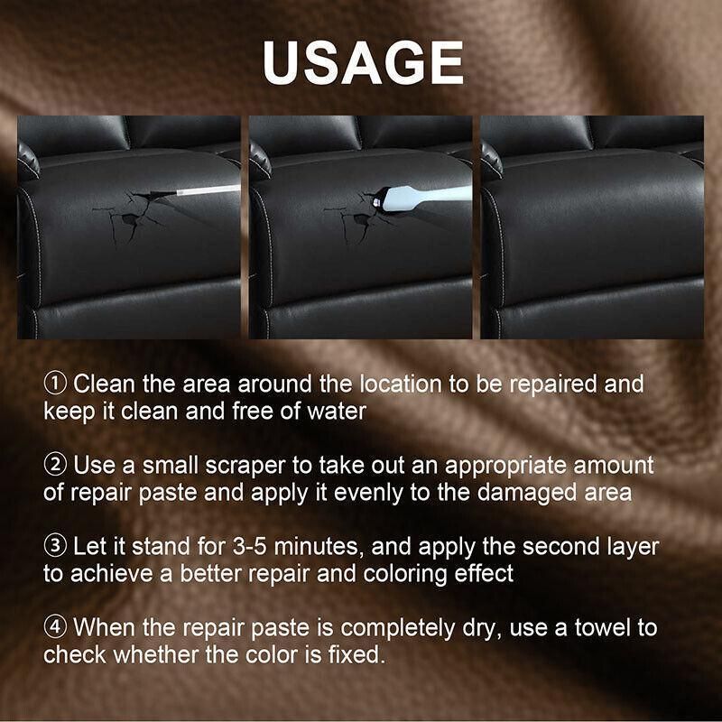 dvanced Leather Repair Gel Kit Filler for Sofa Auto Interior and Scratch Restoration - Yellow V528-REPAIRGEL-YELLOW-197338