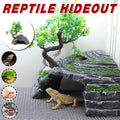 Reptile Hide House Nest Cave Sundeck Shelter for Pets Lizard Snake Habitat V528-REPTILE-CAVE-815528