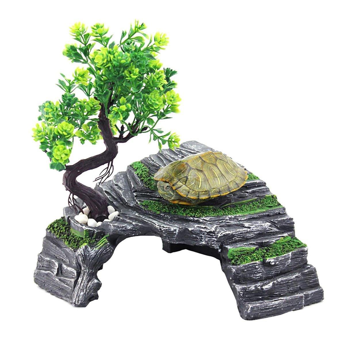 Reptile Hide House Nest Cave Sundeck Shelter for Pets Lizard Snake Habitat V528-REPTILE-CAVE-815528