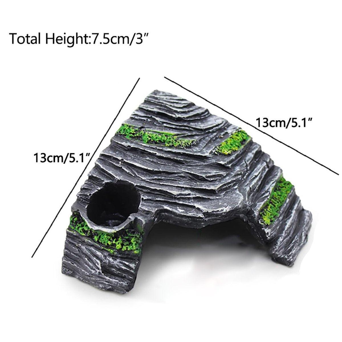 Reptile Hide House Nest Cave Sundeck Shelter for Pets Lizard Snake Habitat V528-REPTILE-CAVE-815528