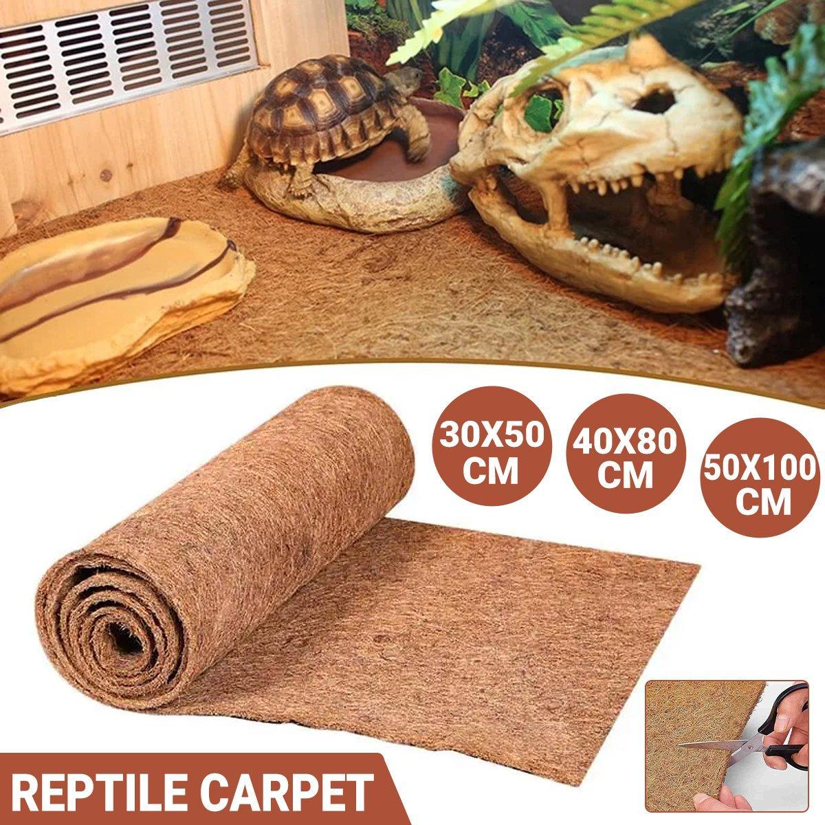 Reptile Terrarium Liner Coconut Fiber Mat Tortoise Carpet Pet Hamster Bedding - 50x30cm V528-REPTILE-MAT-30X50CM-937105