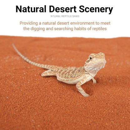 Reptile Sand Climbing Mat Pet Feeding Box Terrarium Landscaping Accessories - Orange V528-REPTILE-SAND-ORANGE-276971
