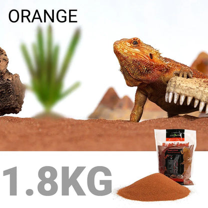 Reptile Sand Climbing Mat Pet Feeding Box Terrarium Landscaping Accessories - Orange V528-REPTILE-SAND-ORANGE-276971