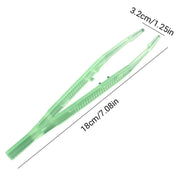 18cm Plastic Luminous Tweezer Feeding Tongs Straight for Reptile Feeder White V528-REPTILE-TWEEZERS-LUMINOUS-287045