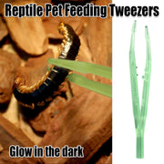 18cm Plastic Luminous Tweezer Feeding Tongs Straight for Reptile Feeder White V528-REPTILE-TWEEZERS-LUMINOUS-287045